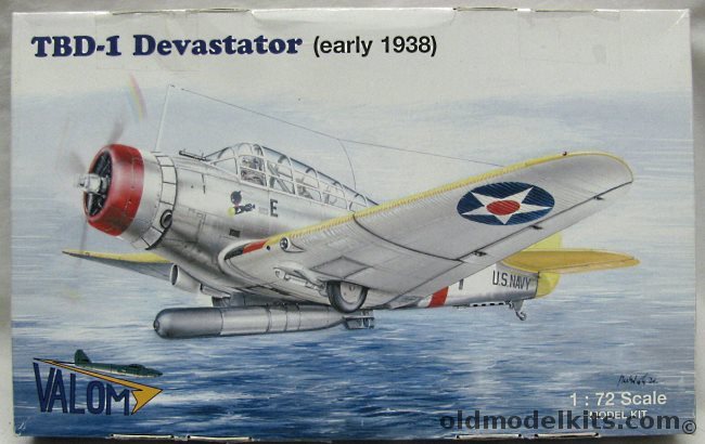 Valom 1/72 TBD-1 Devastator (Early 1938) - USS Saratoga NAS North Island San Diego 1938 / USS Lexington San Diego 1938, 72011 plastic model kit